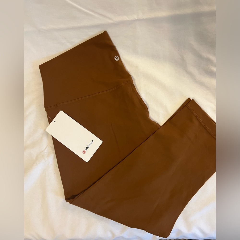 Lululemon High-Rise Align Crop 21” Size 14 Cooper Brown